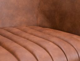 Andorra Armchair Brown Leather Closeup2V2