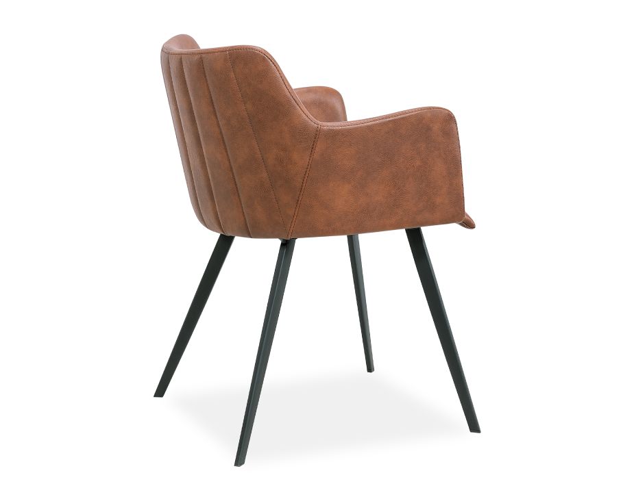 Andorra Armchair Brown Leather 4V3