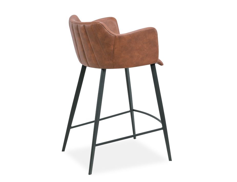 Andorra Kitchen Stool Brown 4V2