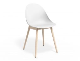 P 1 Pebble Chair Whiteseat Beechbase