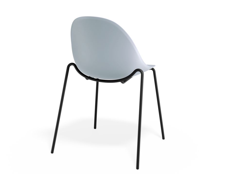 P 2 Pebble Chair Palebluev3seat 4postblack