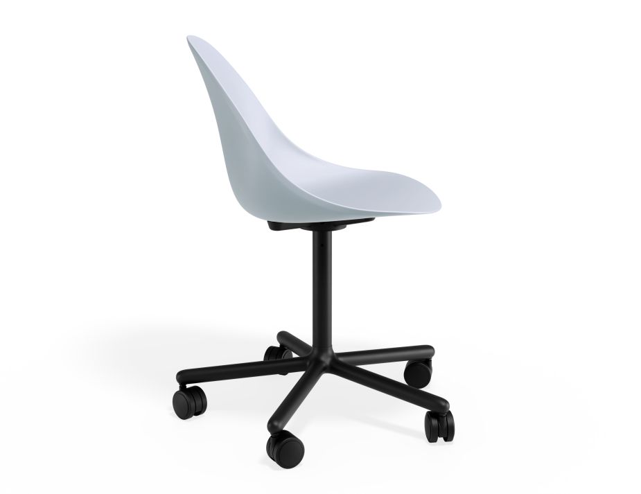 P 3 Pebble Chair Palebluev3seat Swivelcastors
