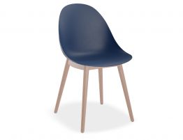 Pebble Chair Navy Blue with Shell Seat