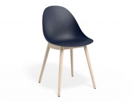 Pebble Chair Navy Blue with Shell Seat