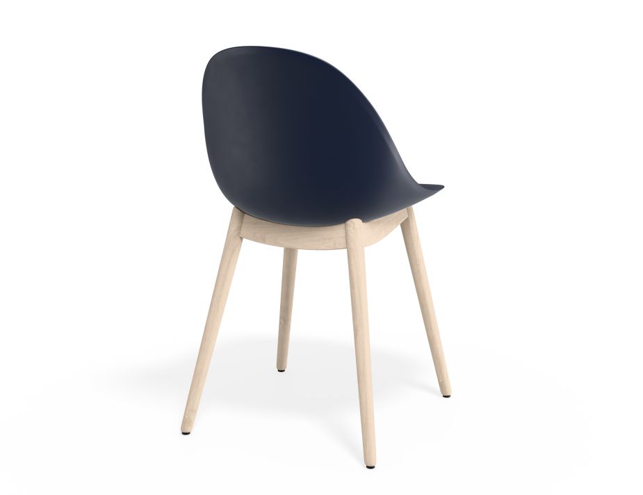 P 2 Pebble Chair Navyseat Beechbase