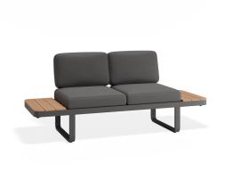 Delmar Config B - Outdoor - Charcoal - Granite Grey Cushions