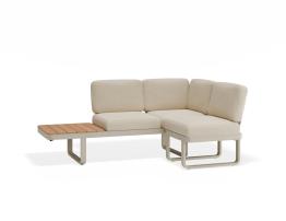 Delmar Config D - Outdoor - Latte - Husk Cushions