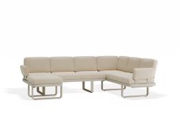 Delmar Config F - Outdoor - Latte - Husk Cushions