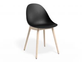 Pebble Chair Black with Shell Seat