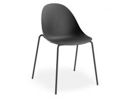 Pebble Chair Black with Shell Seat
