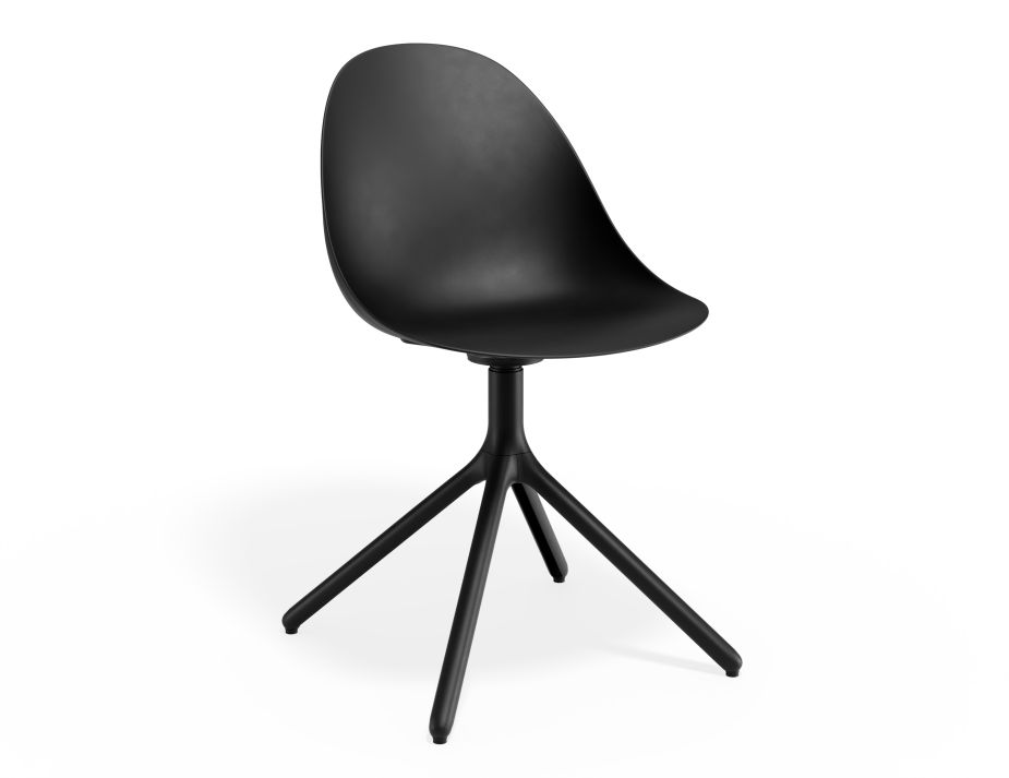 P 1 Pebble Chair Blackseat Swivelbase