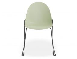 Pebble Rail Chair Green FRONT