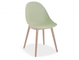 Pebble Chair Mint Green with Shell Seat
