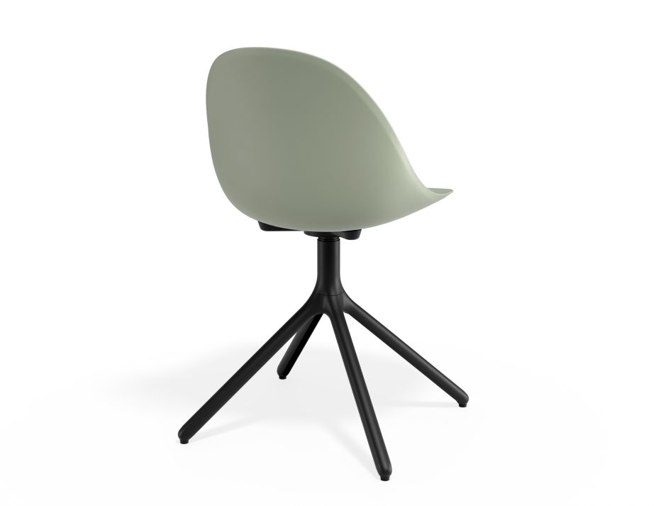 P 2 Pebble Chair Greenseat Swivelbase