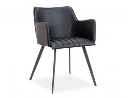 Andorra Armchair Vintage Black Seat