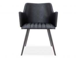 Andorra Arm Chair Vintage Black Seat