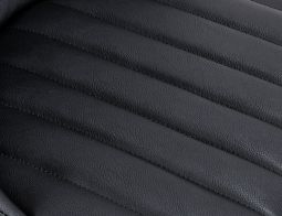 Black Dining Chair Leather2 Closeup
