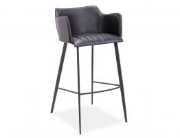 Andorra Bar Stool Vintage Black Seat