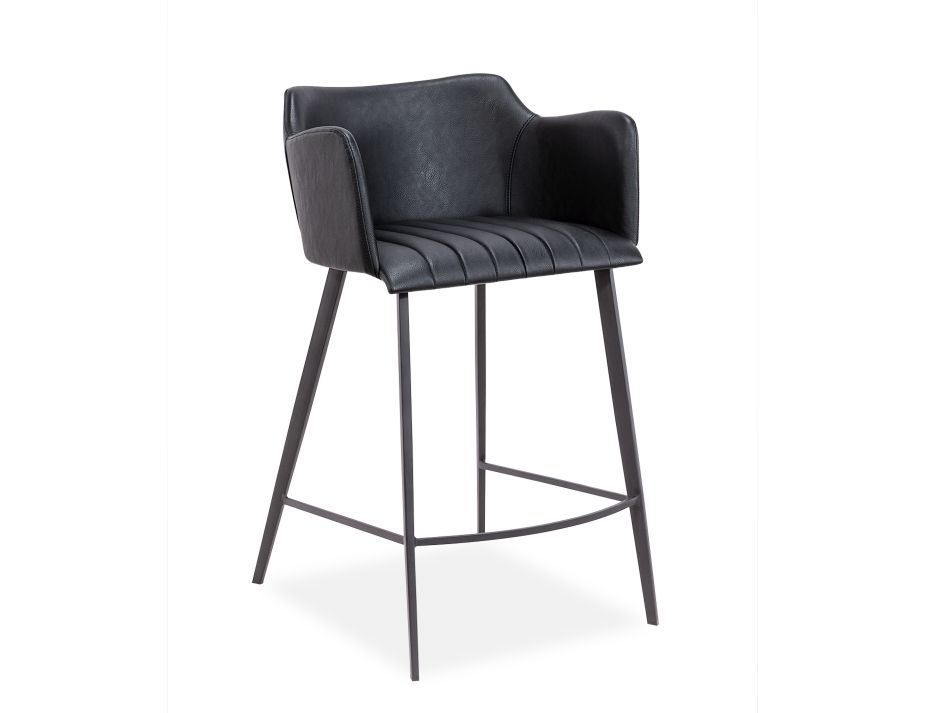 Andorra Kitchen Stool Black 22