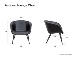 Andorra Lounge Chair Dimensions2