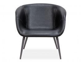 Andorra Tub Lounge Chair Vintage Black Seat