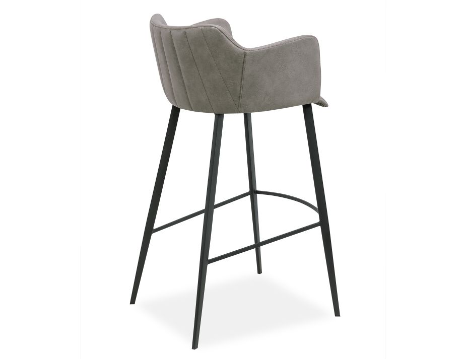 Andorra Bar Stool Grey 4 New