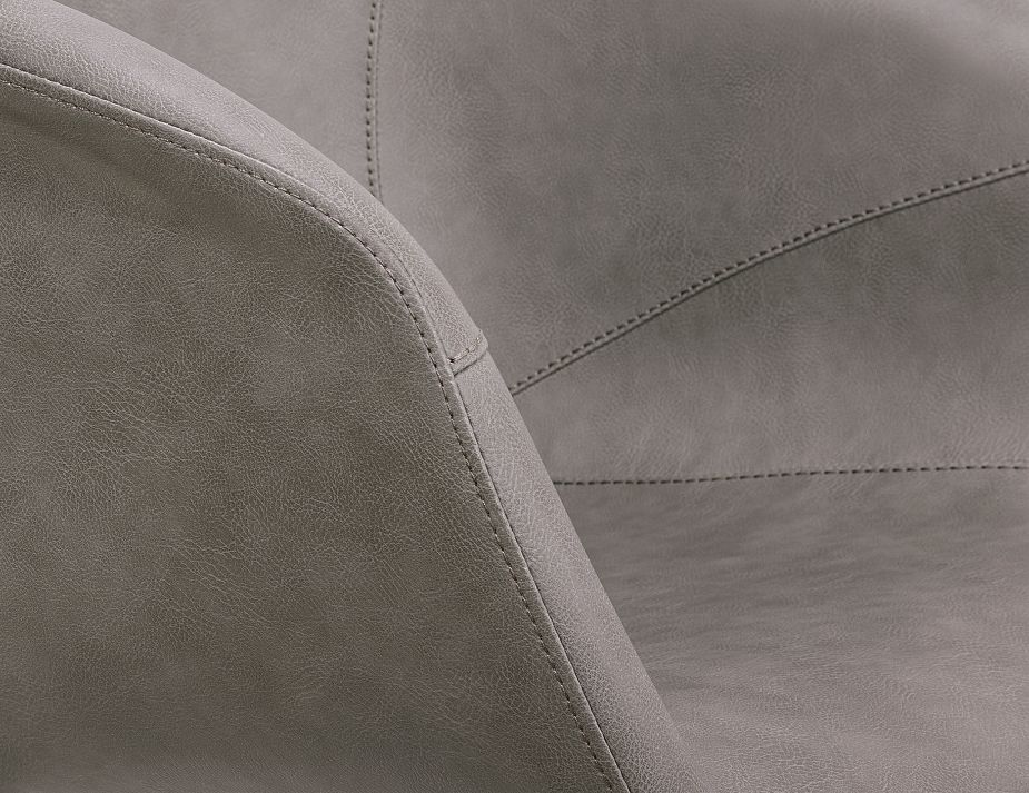 Andorra Lounge Chair Grey 6 Closeup New