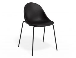 P 1 Pebble Chair Blackpuseat 4postblack