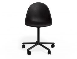 P 4 Pebble Chair Blackpuseat Swivelcastors