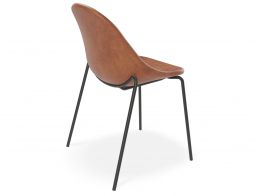 Pebble Brown Leather 4 Pole Chair 2