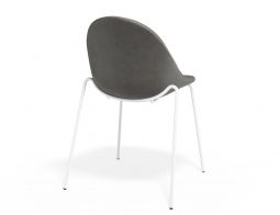 P 2 Pebble Chair Greypuseat 4postwhite