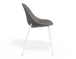 P 3 Pebble Chair Greypuseat 4postwhite