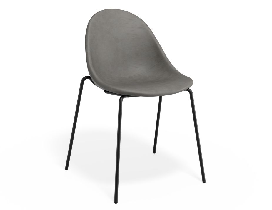 P 1 Pebble Chair Greypuseat 4postblack