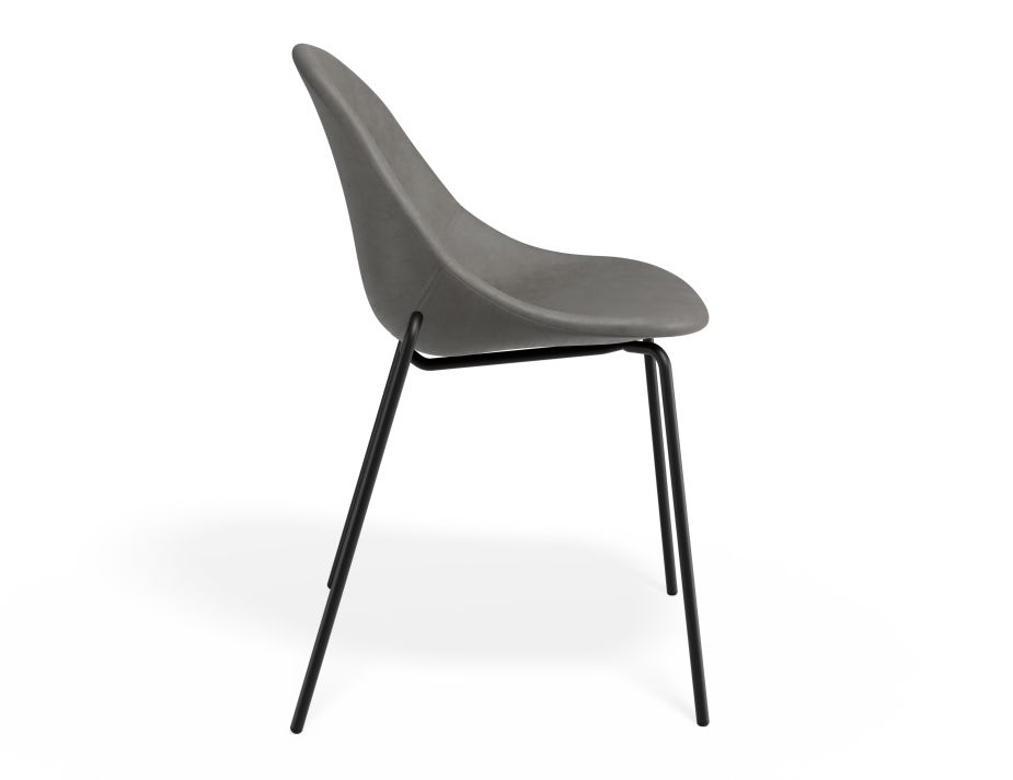 P 3 Pebble Chair Greypuseat 4postblack