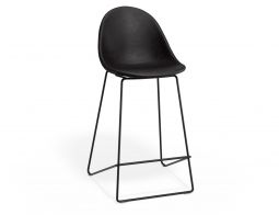 P 1 Pebble Kitchenstool Blackpuseat Blackframe