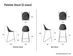 Pebble Stools Dimensions Page 2