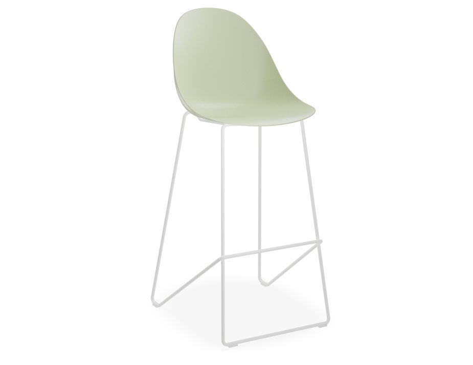 Mint green top bar stools