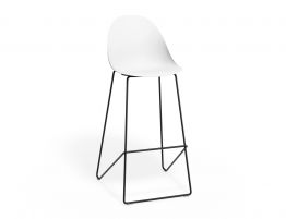 Bar Stool 75cm Seat Height - Black Frame image