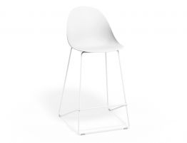 Counter Stool 65cm Seat Height - White Frame image