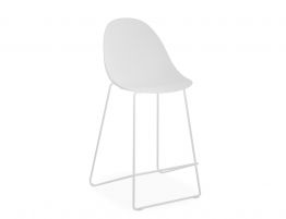 Counter Stool 65cm Seat Height - White Frame image