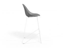 P 3 Pebble Barstool Greyseatv2 Whiteframe