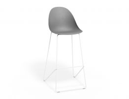 Bar Stool 76cm Seat Height - White Frame image