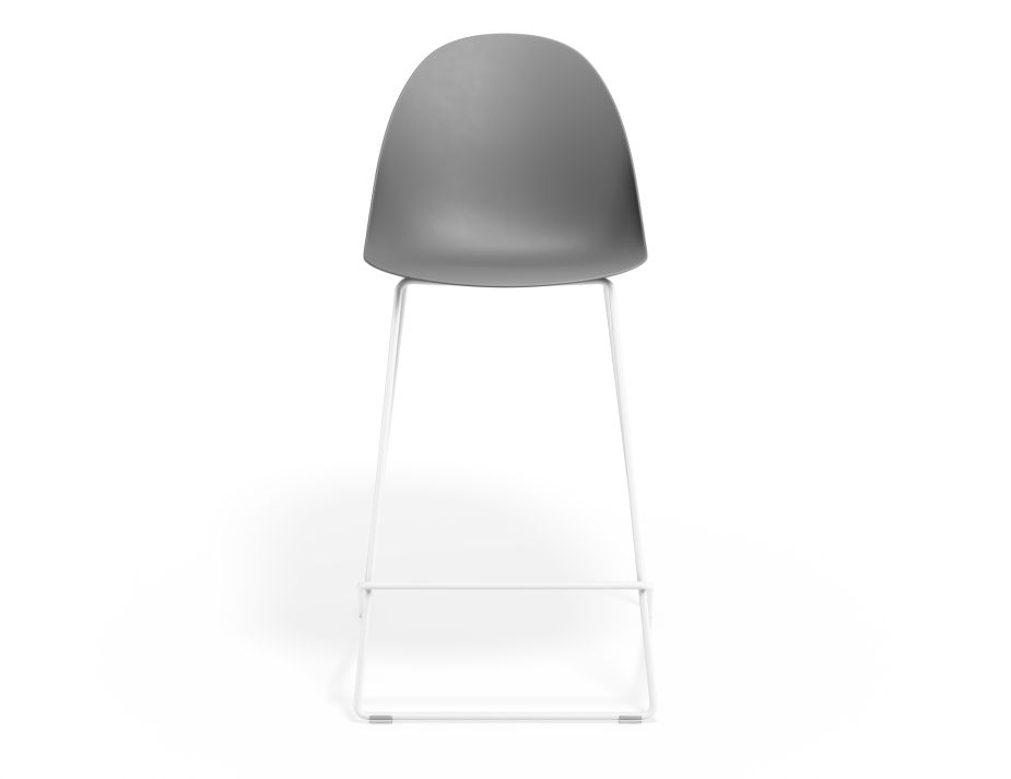 P 4 Pebble Kitchenstool Greyseatv2 Whiteframe
