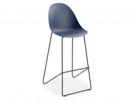 Pebble Navy Stool Shell Seat