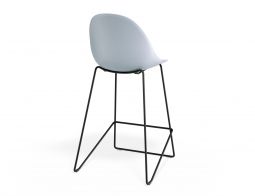P 2 Pebble Kitchenstool Palebluev3seat Blackframe