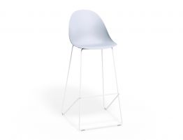 Pebble Blue Stool Shell Seat