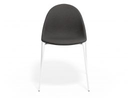 P 4 Pebble Chair Greyfabricseat 4postwhite
