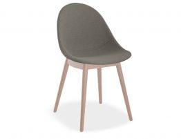 Pebble Fabric Dark Grey Upholstered Chair