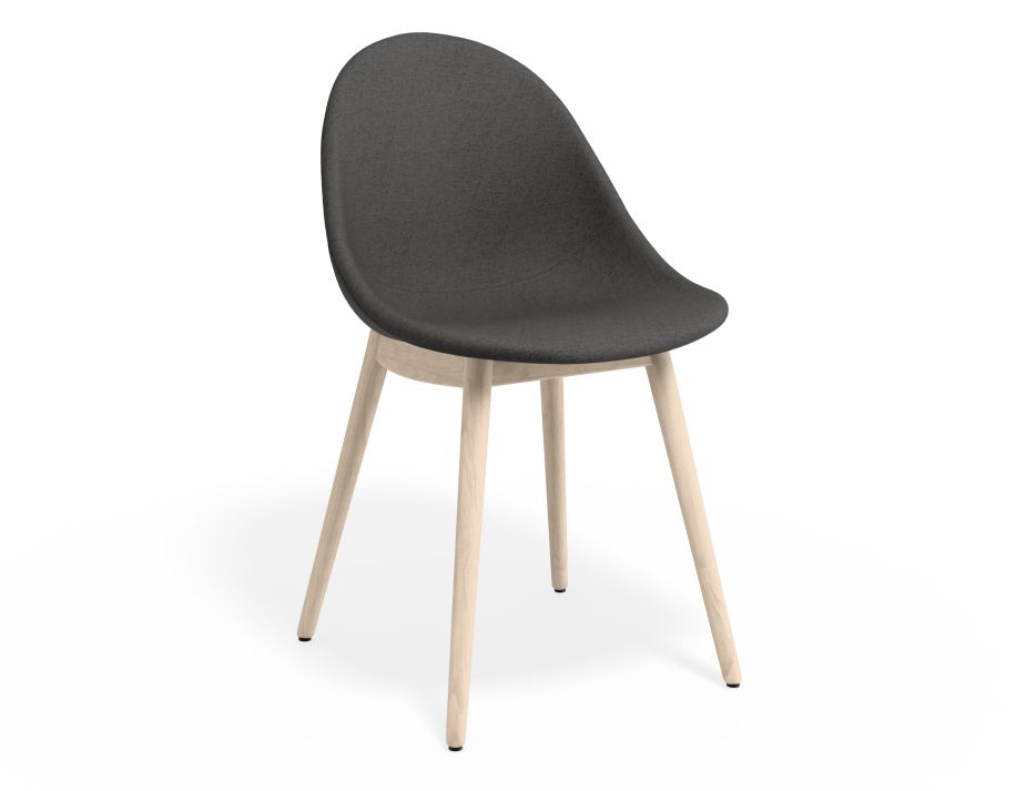 P 1 Pebble Chair Greyfabricseat Beechbase