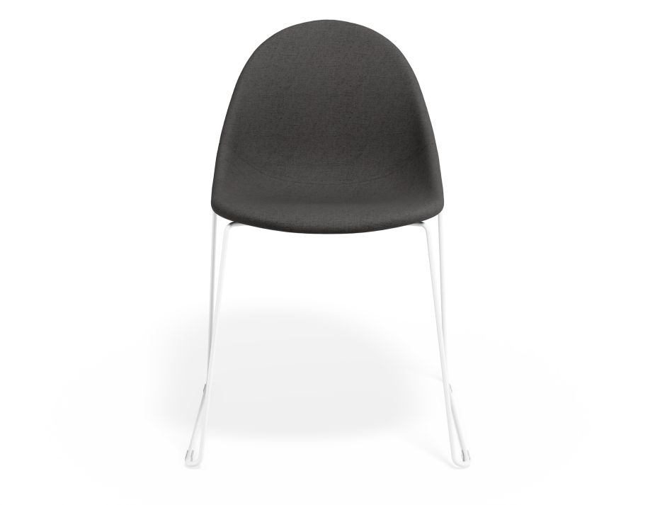 P 4 Pebble Chair Greyfabricseat Sledwhite